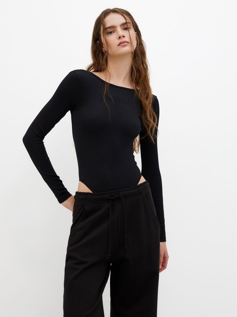 Pull&Bear Tricou body  negru