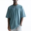 Pull&Bear Tricou  cyan