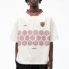 Pull&Bear Tricou  galben / roșu bordeaux / alb