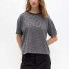 Pull&Bear Tricou  gri amestecat / negru amestecat