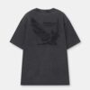 Pull&Bear Tricou  gri metalic / negru