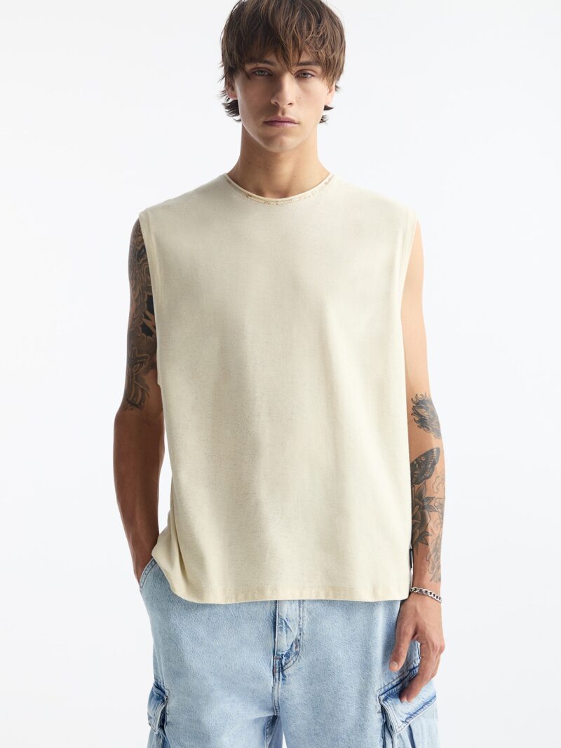 Pull&Bear Tricou  nisipiu