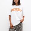 Pull&Bear Tricou  portocaliu / alb