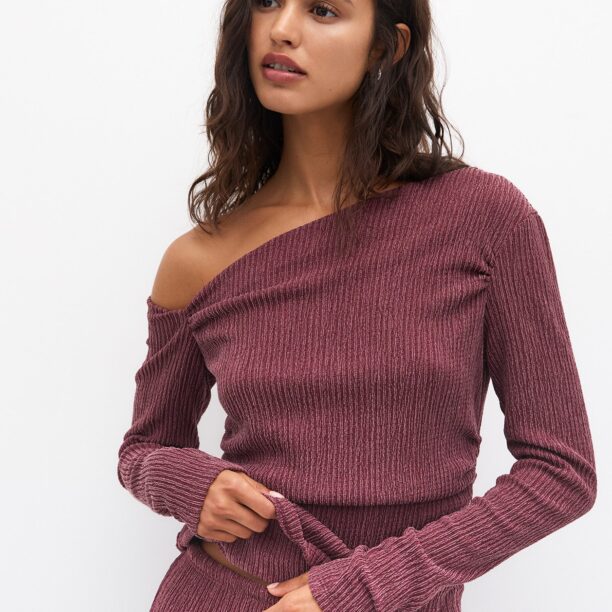 Cumpăra Pull&Bear Tricou  roz / roșu burgundy