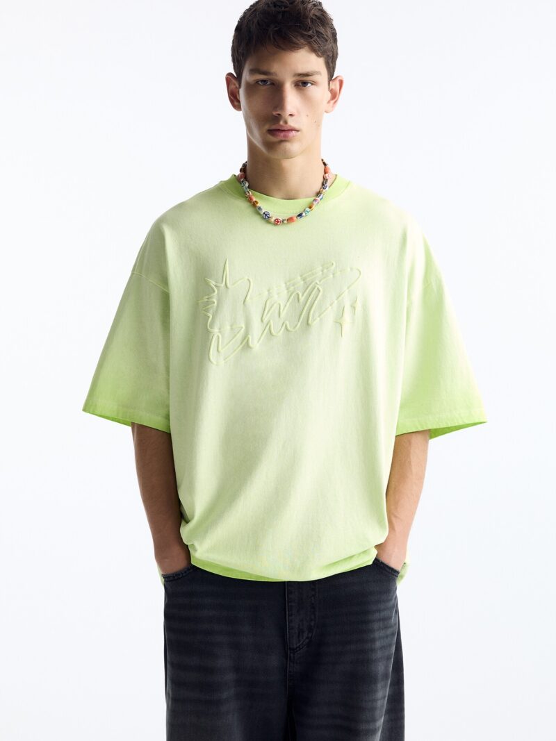 Pull&Bear Tricou  verde deschis