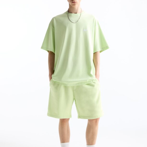 Cumpăra Pull&Bear Tricou  verde limetă / alb