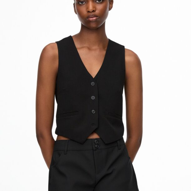 Pull&Bear Vestă de costum  negru