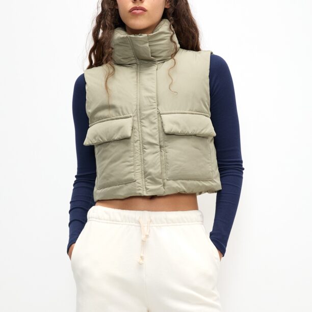 Pull&Bear Vestă  verde pastel