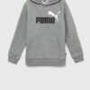 Puma bluza copii ESS+ 2 Col Big Logo Hoodie FL B culoarea gri