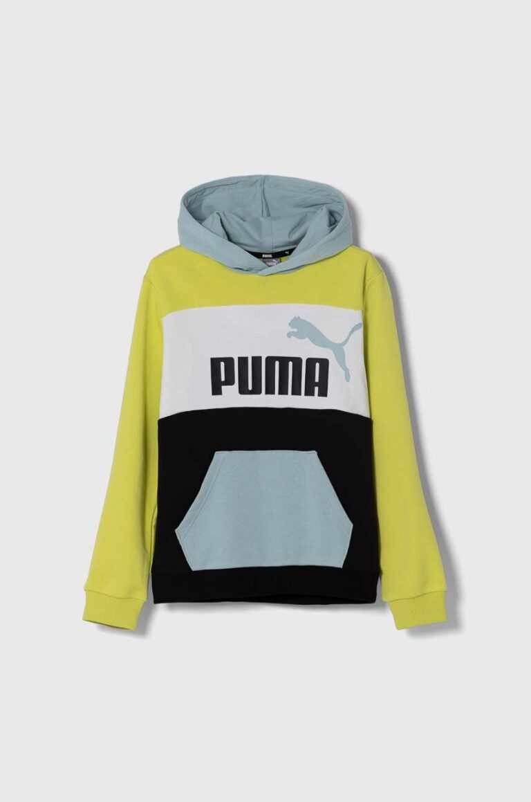 Puma bluza copii ESS BLOCK TR B culoarea galben