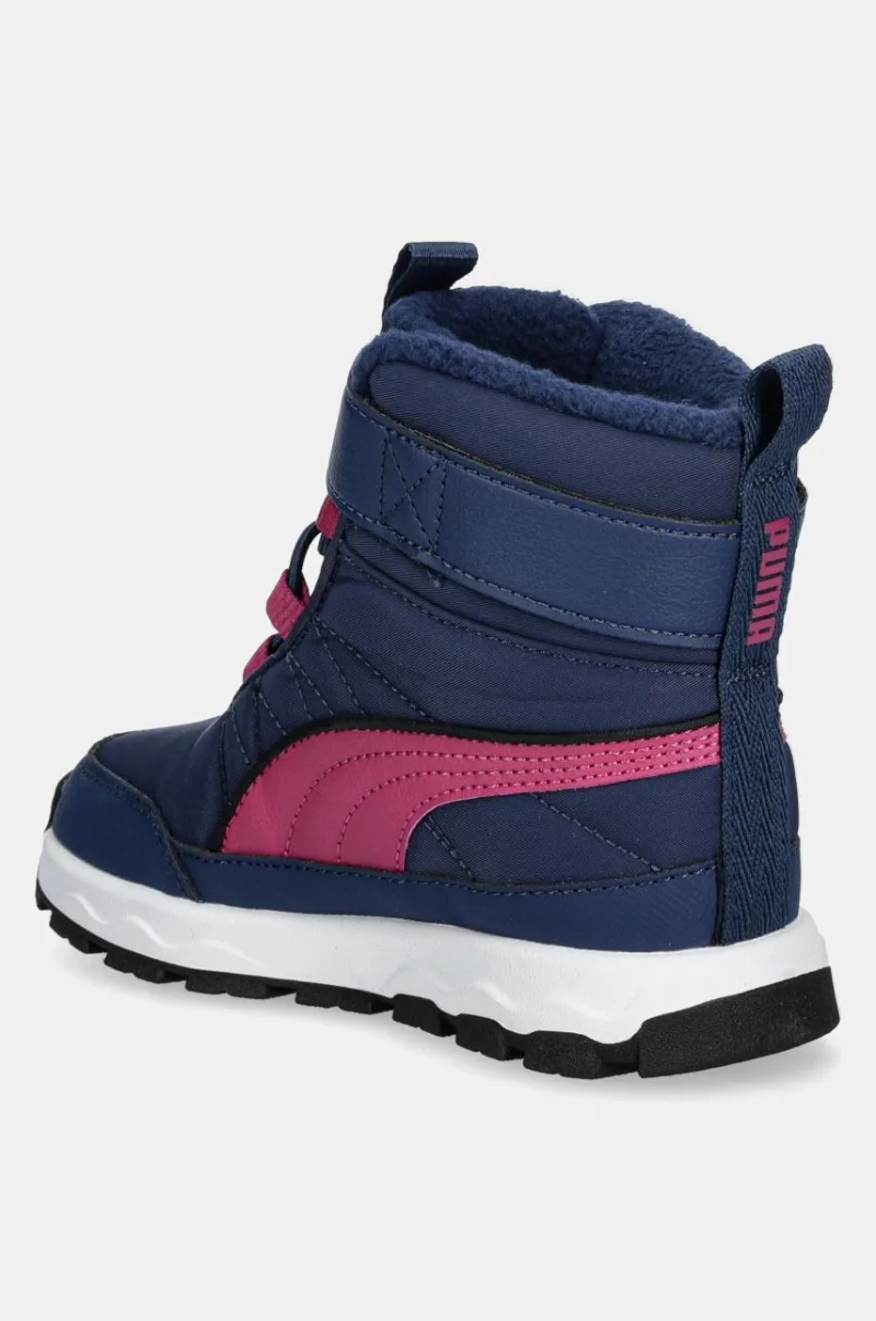 Puma cizme de iarna copii Evolve Boot AC+ PS culoarea albastru marin preţ