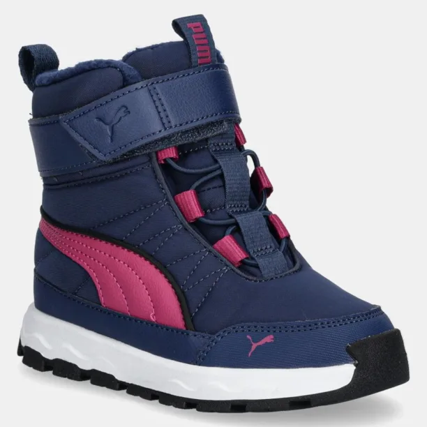 Puma cizme de iarna copii Evolve Boot AC+ PS culoarea albastru marin