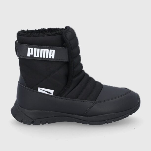 Puma cizme de iarna pentru copii Puma Nieve Boot WTR AC PS culoarea negru