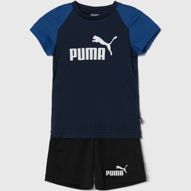 Puma compleu copii Short Polyester Set B culoarea albastru marin