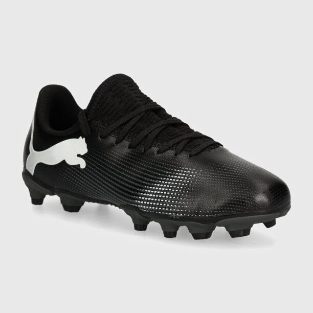 Puma dopuri pentru copii FUTURE 7 PLAY FG/AG Jr culoarea negru