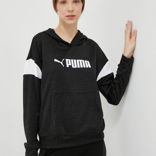 Puma hanorac de antrenament Fit Tech culoarea negru