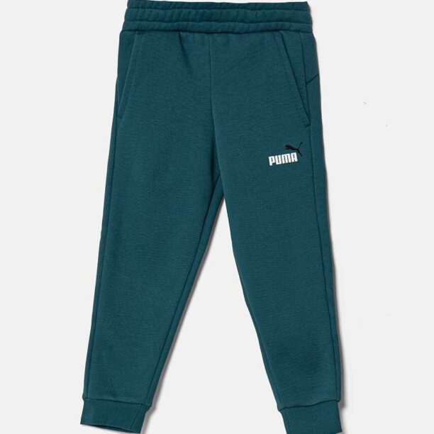 Puma pantaloni copii culoarea verde