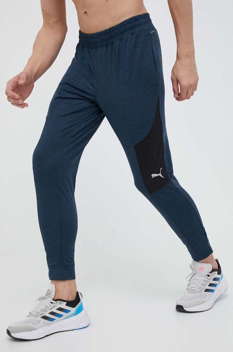 Puma pantaloni de trening Cloudspun culoarea albastru marin