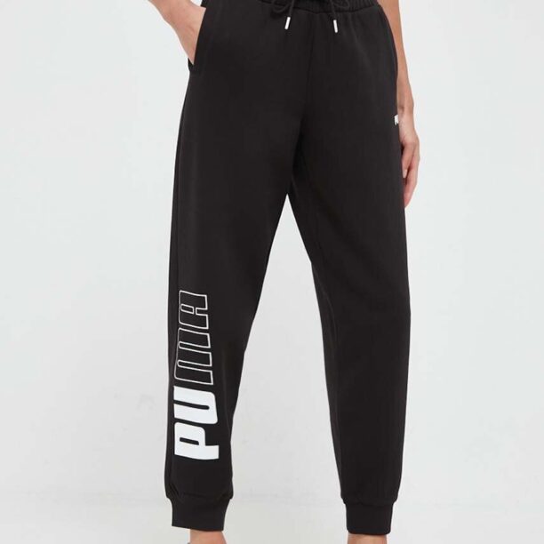 Puma pantaloni de trening Power culoarea negru