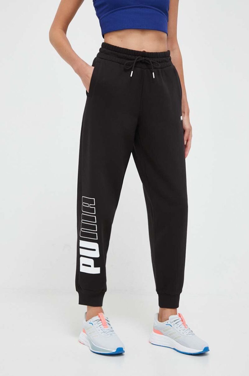 Puma pantaloni de trening Power culoarea negru