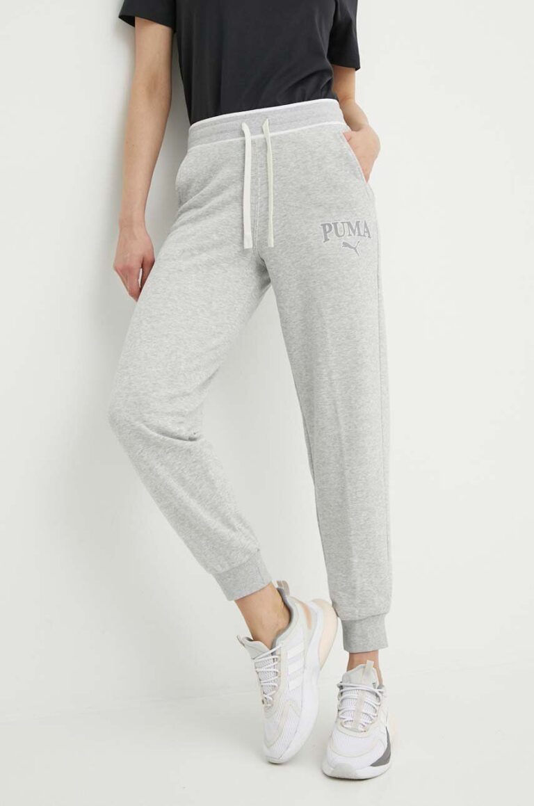 Puma pantaloni de trening SQUAD culoarea gri