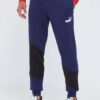 Puma pantaloni de trening culoarea albastru marin