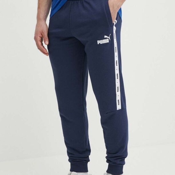 Puma pantaloni de trening culoarea bleumarin