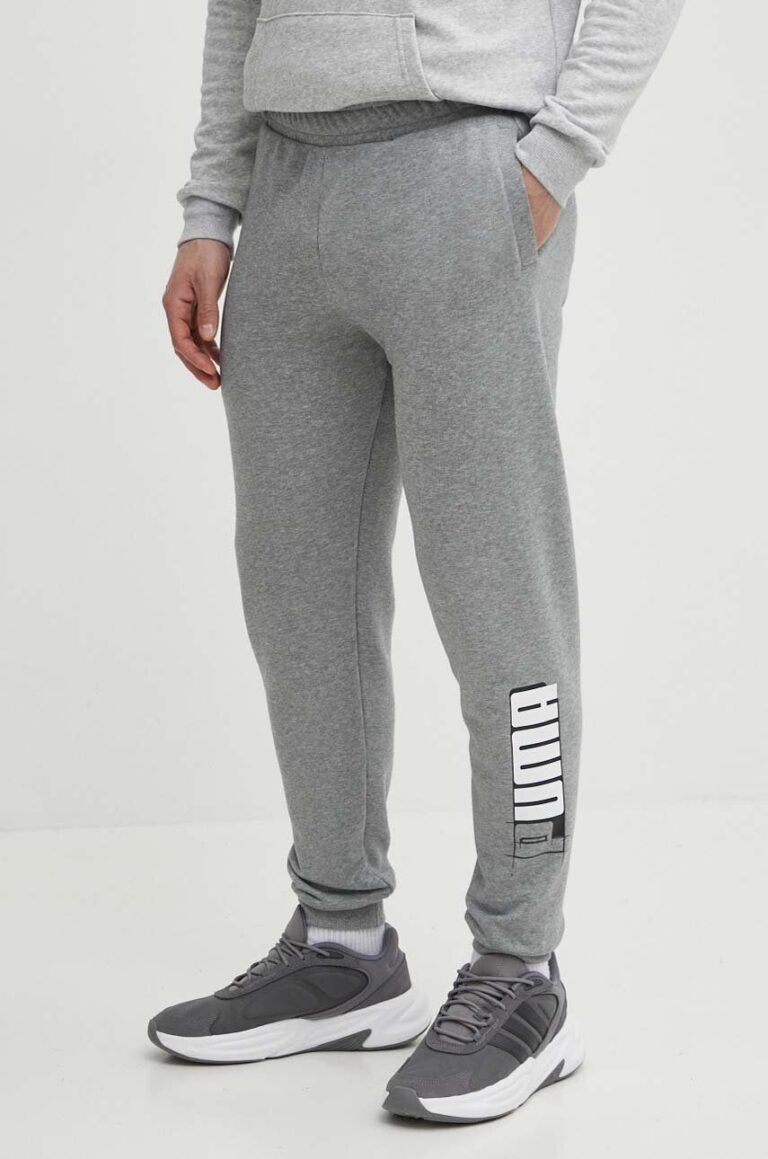 Puma pantaloni de trening culoarea gri