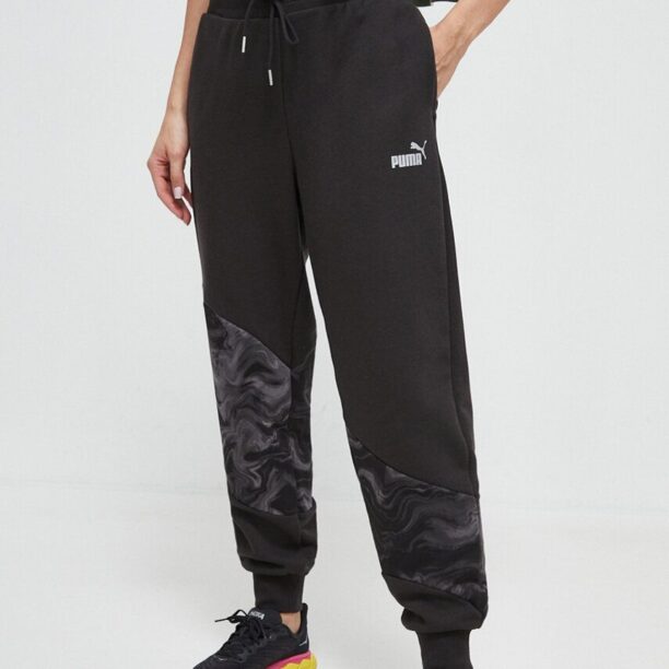 Puma pantaloni de trening culoarea negru