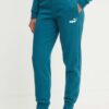 Puma pantaloni de trening culoarea verde