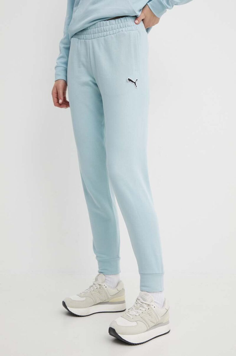 Puma pantaloni de trening din bumbac BETTER ESSENTIALS uni 675989