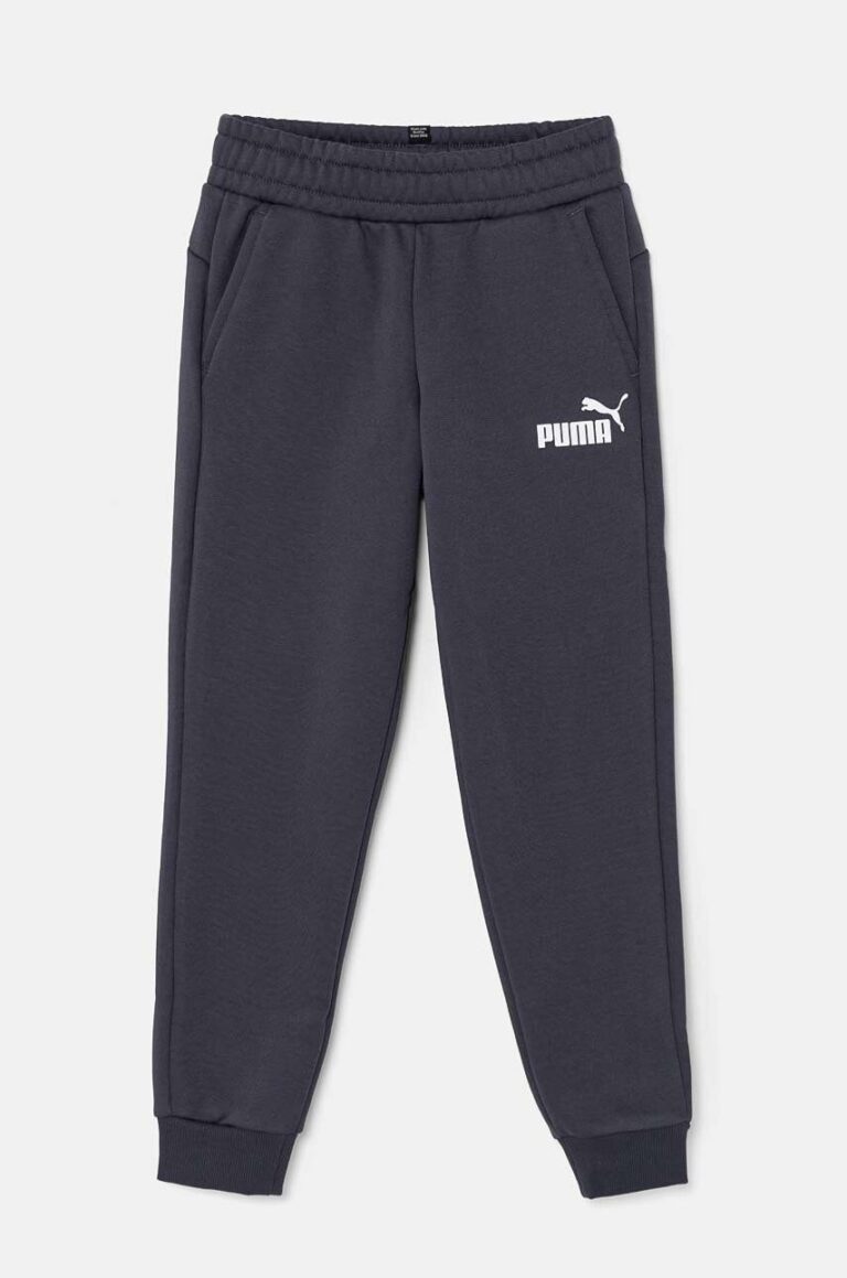 Puma pantaloni de trening pentru copii ESS Logo Pants FL cl B culoarea gri