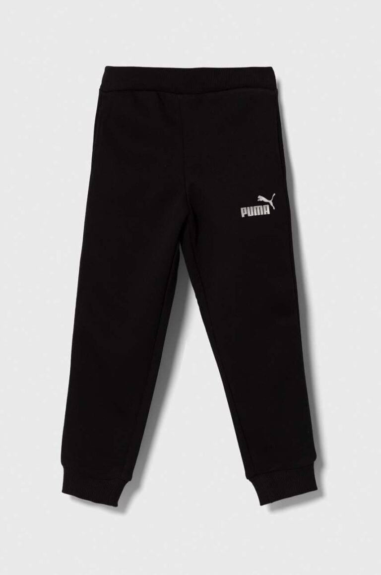 Puma pantaloni de trening pentru copii ESS+ Sweatpants FL cl G culoarea negru