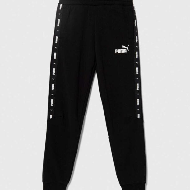 Puma pantaloni de trening pentru copii ESS Tape Sweatpants TR cl culoarea negru