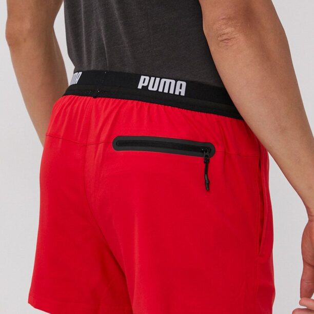 Puma pantaloni scurți de baie culoarea roșu 907659 preţ