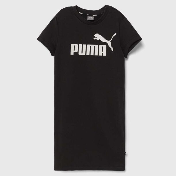 Puma rochie fete ESS+ Logo Dress TR G culoarea negru