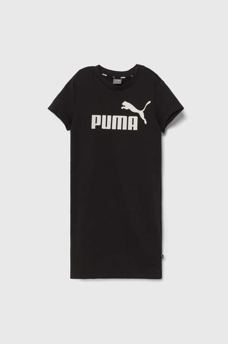 Puma rochie fete ESS+ Logo Dress TR G culoarea negru