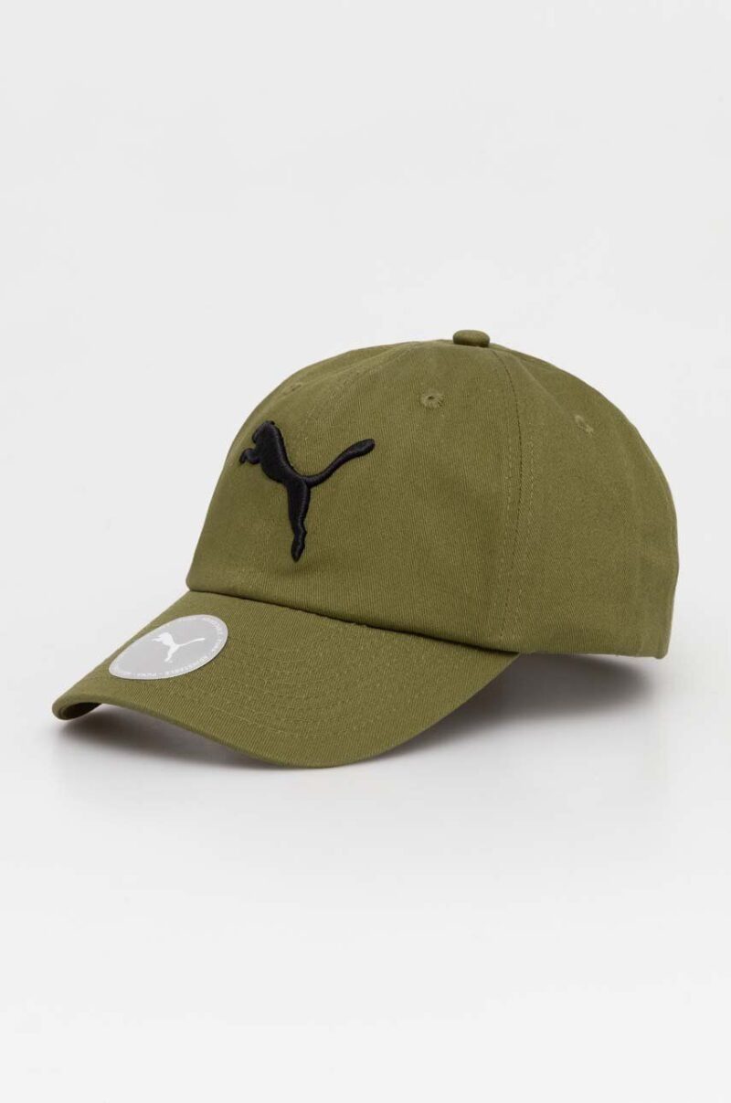 Puma șapcă de baseball din bumbac culoarea verde