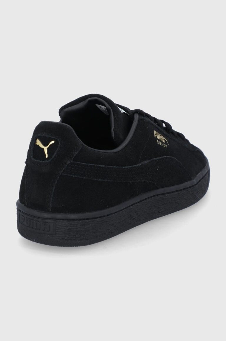 Puma sneakers de piele întoarsă Suede Classic XXI culoarea negru 37491512 374915 preţ