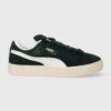 Puma sneakers din piele Suede XL Hairy culoarea verde 397241