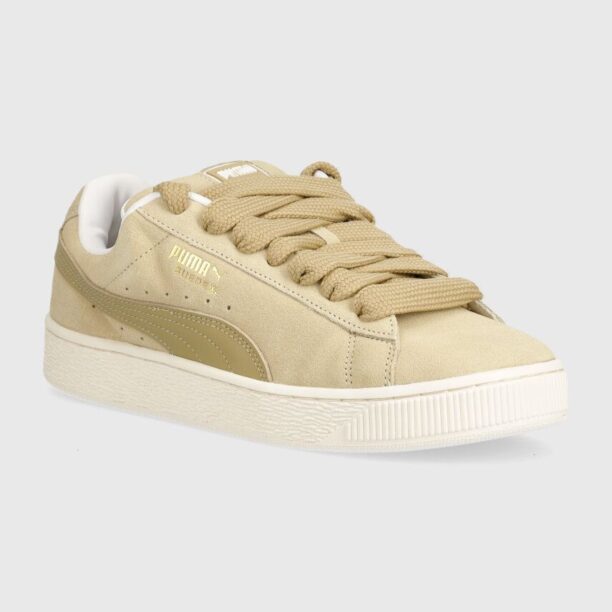 Puma sneakers din piele Suede XL culoarea bej