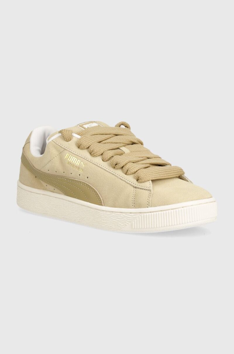 Puma sneakers din piele Suede XL culoarea bej