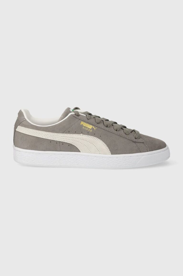 Puma sneakers din piele întoarsă Suede Classic XXI culoarea gri 374915.07 374915