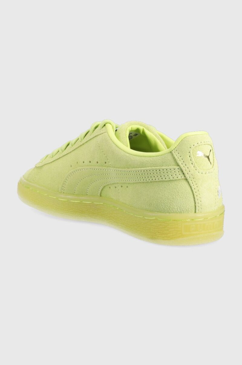 Puma sneakers din piele întoarsă Suede Classic XXI culoarea verde 374915 preţ