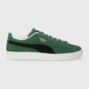 Puma sneakers din piele întoarsă Suede Classic XXI culoarea verde 374915