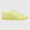 Puma sneakers din piele întoarsă Suede Classic XXI culoarea verde 374915