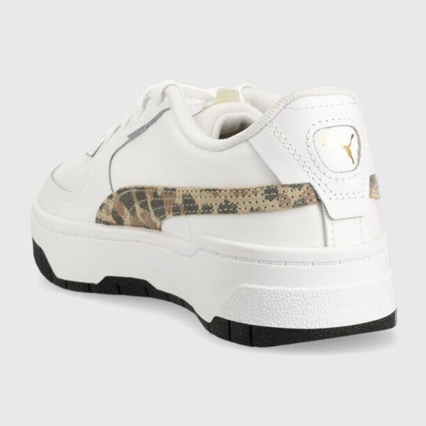 Puma sneakers pentru copii Cali Dream Animal Print Jr culoarea alb preţ