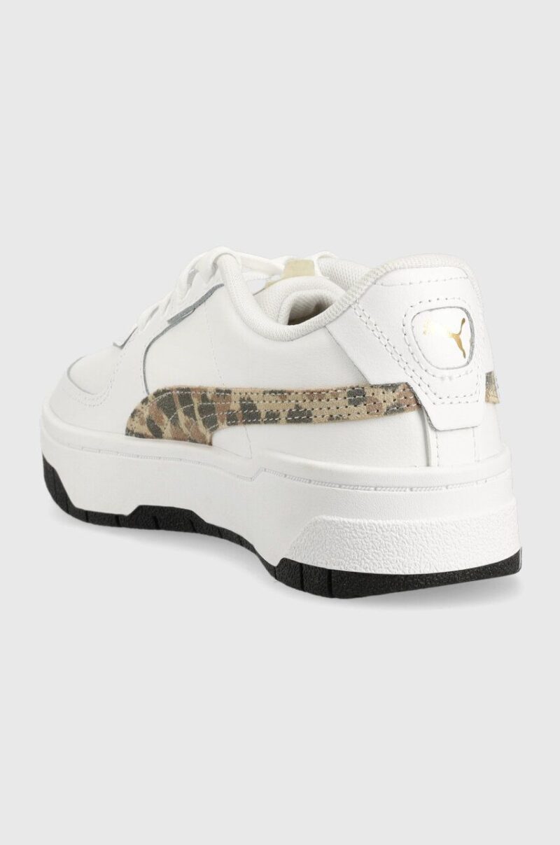 Puma sneakers pentru copii Cali Dream Animal Print Jr culoarea alb preţ