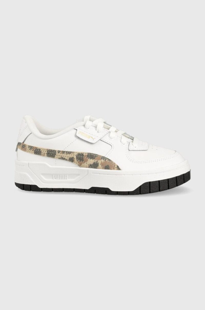 Puma sneakers pentru copii Cali Dream Animal Print Jr culoarea alb