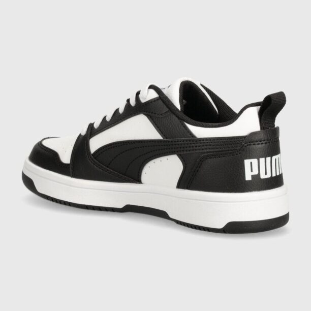 Puma sneakers pentru copii Rebound V6 Lo Jr culoarea alb preţ